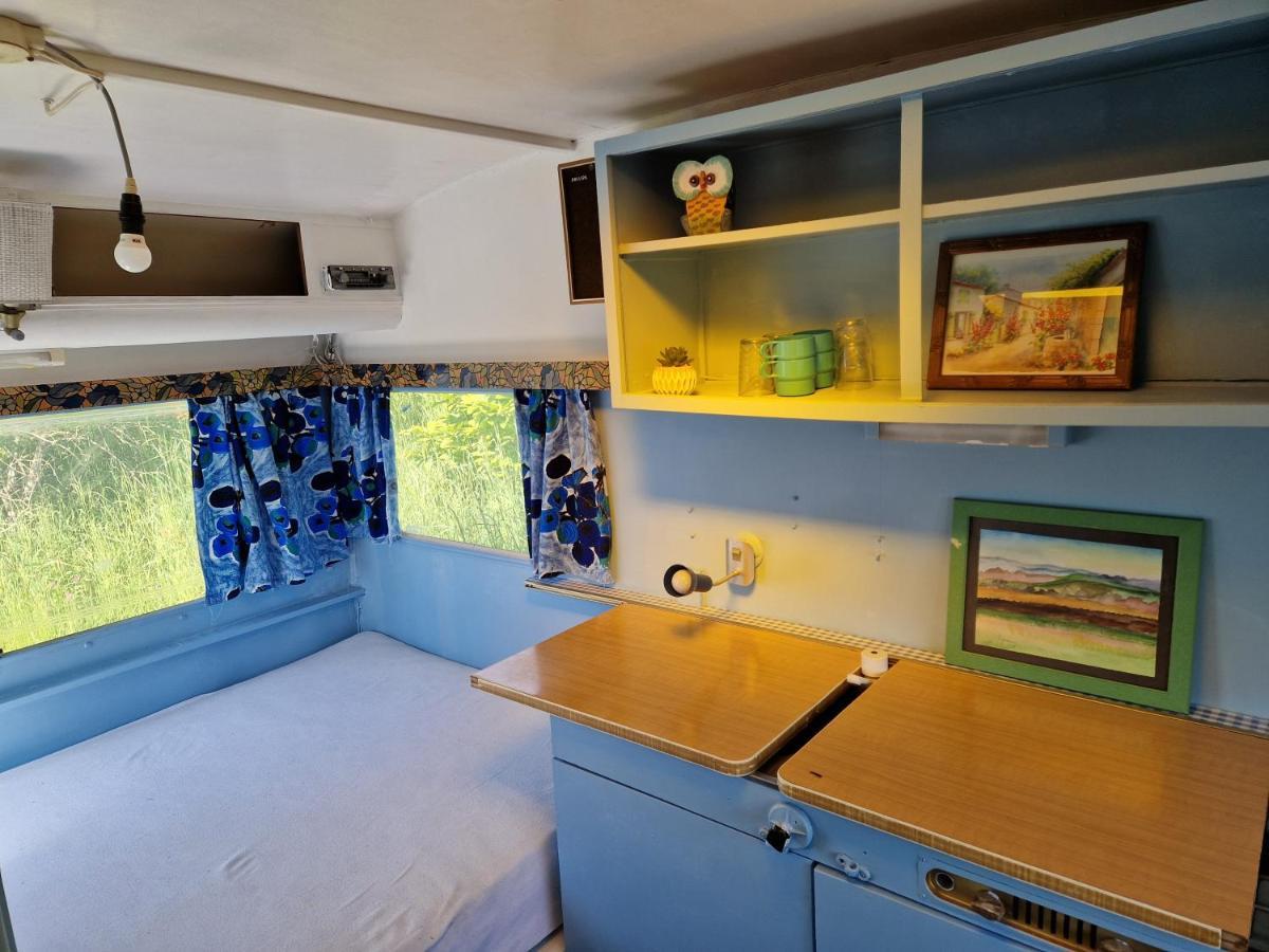 Camping La Foret Du Morvan Vintage Caravan Larochemillay Exterior foto