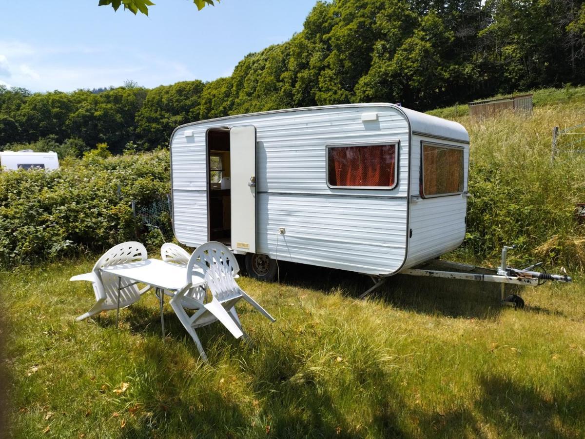 Camping La Foret Du Morvan Vintage Caravan Larochemillay Exterior foto